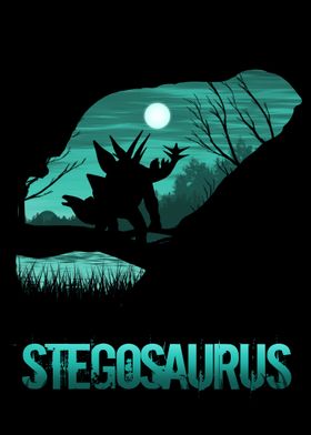 Stegosaurus Sunset