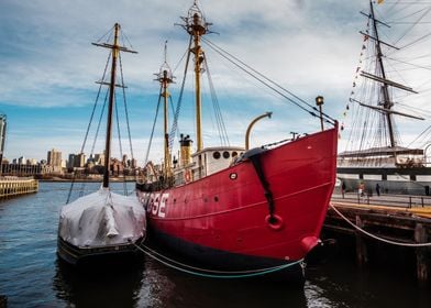  Boats at the pier in New 