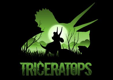 Triceratops Sunset