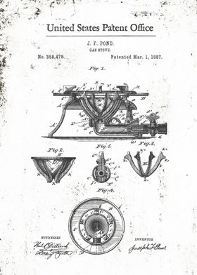 Gas Stove Range Patent