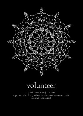 Mandala word volunteer