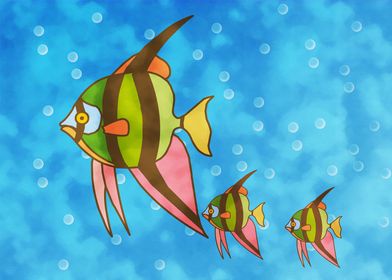 Angel Fish Family