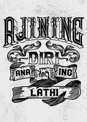 Javanese Lettering