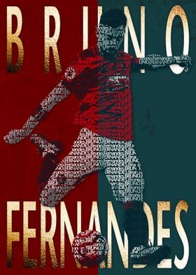 Bruno Fernandes Text Art 2