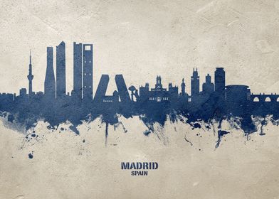Madrid Skyline Spain