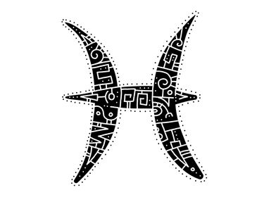 Pisces zodiac symbol