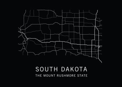 South Dakota State Road Ma