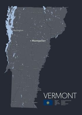 VERMONT Map