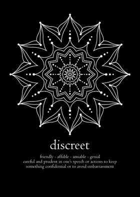 Mandala word discreet