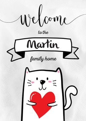 Martin Family Home Cat