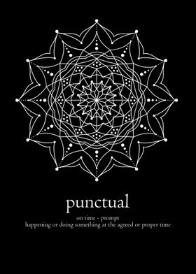 Mandala word punctual