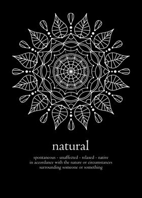 Mandala word natural