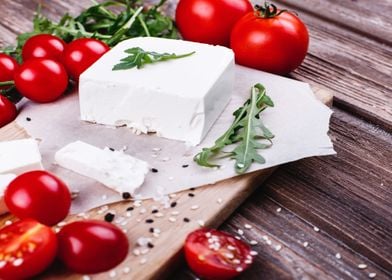 Feta Chees with Tomatoes
