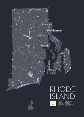 RHODE ISLAND Map