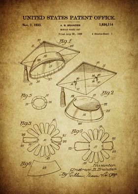Mortar Board Cap Patent