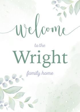 Welcome Wright Family