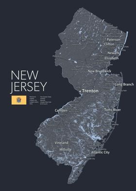 NEW JERSEY Map