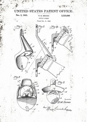 Bottle Opener Patent 1943