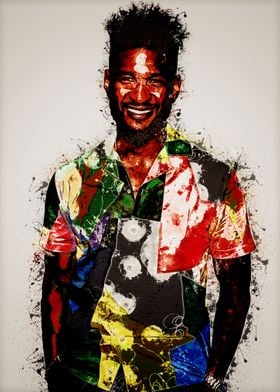 Usher Colorfull Clothes