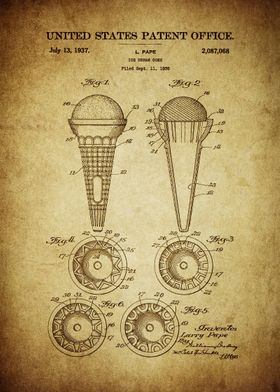 Ice Cream Cone Patent