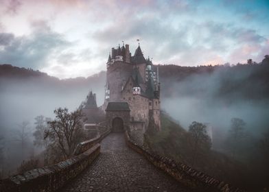 Castle with mist