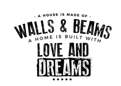 A house is made of walls 