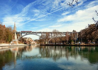 River Aare Reflections