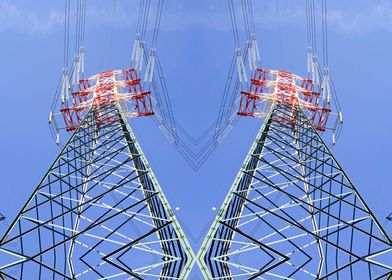 high voltage pylons 