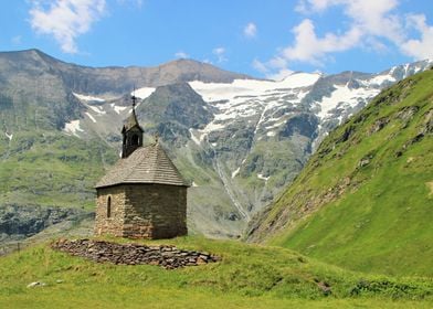 Church in the Swiss Alps
