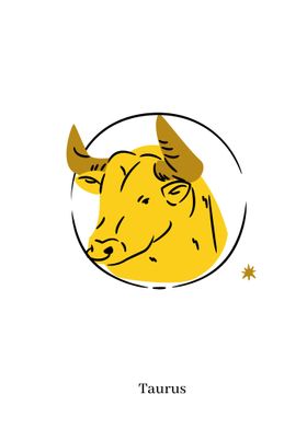 Golden minimalist Taurus