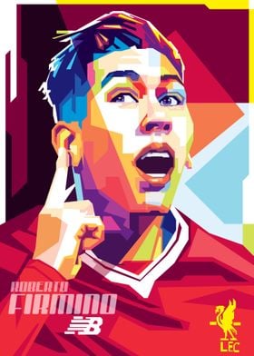 Roberto Firmino in Pop art