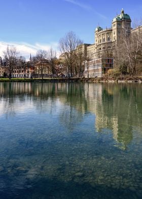 River Aare Reflections