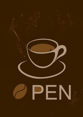 coffe cup poster 