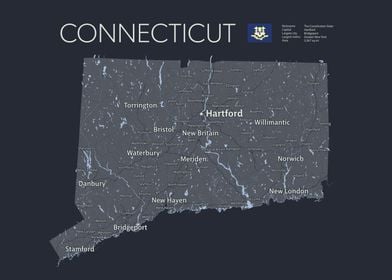 CONNECTICUT Map