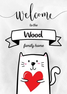 Wood Family Home Cat