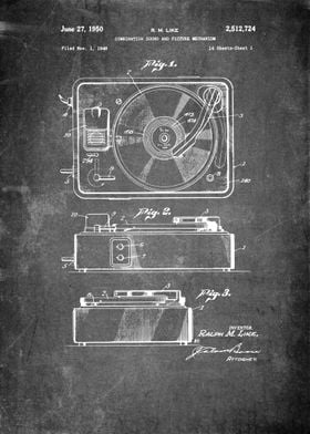 Vinyl Record Player Patent