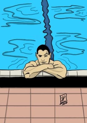 Namor at the pool