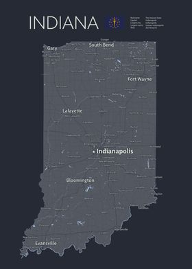 INDIANA Map