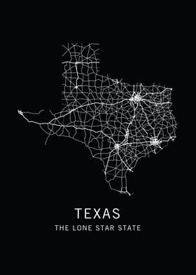 Texas State Road Map
