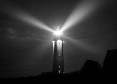 Black and White Lighthouse