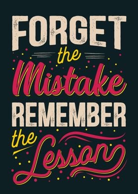 forget the mistake 