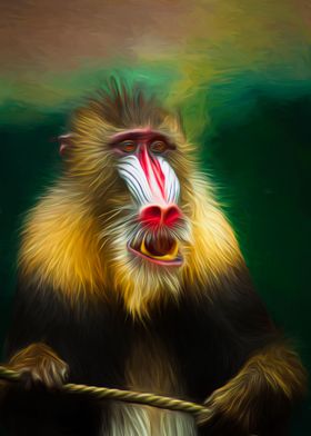 Mandrill Metal Poster Armstrong Chiu Displate