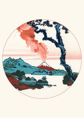 Hokusai Mt Fuji Eruption