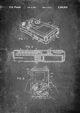 Game Boy Console Patent 