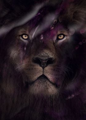 Purple Fantasy lion