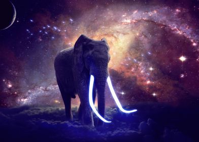 Neon elephant