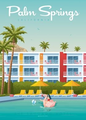 Palm Springs Travel Poster