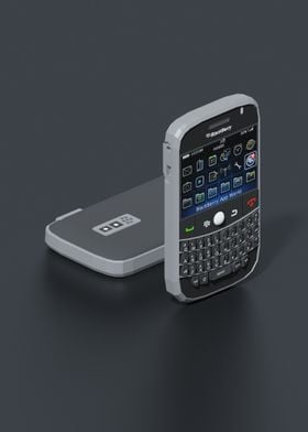 blackberry phone lowpoly