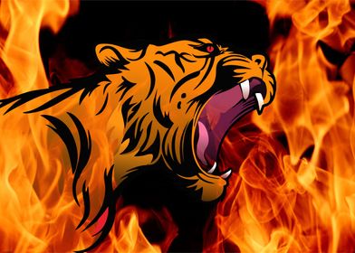 tiger fire roar