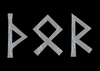 Thunder God Runes  Viking
